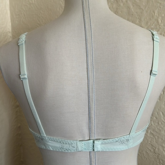 Simone Perele Wish Sheer Lace Demi Bra Robin’s Egg Blue Bridal Lingerie 34B Rare - Picture 6 of 13